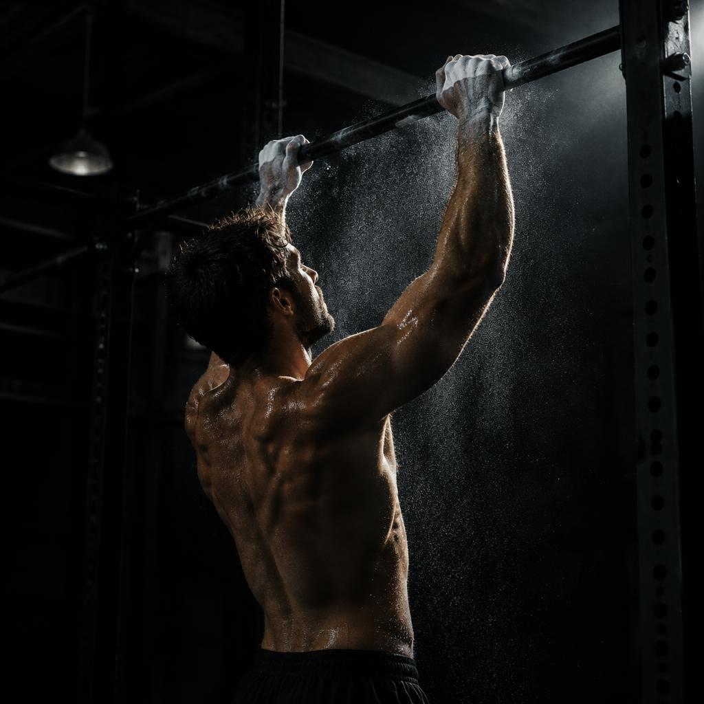 Gym equipment in low cinematic light